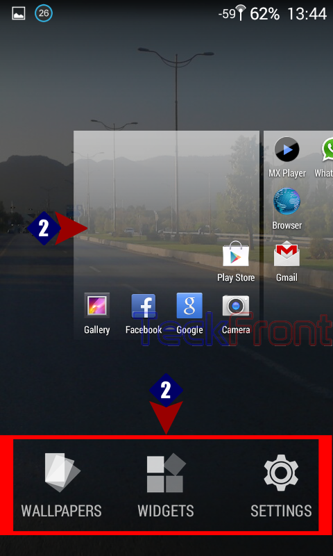 How to Set Wallpaper of Android KitKat , Quickly, From Home Screen?